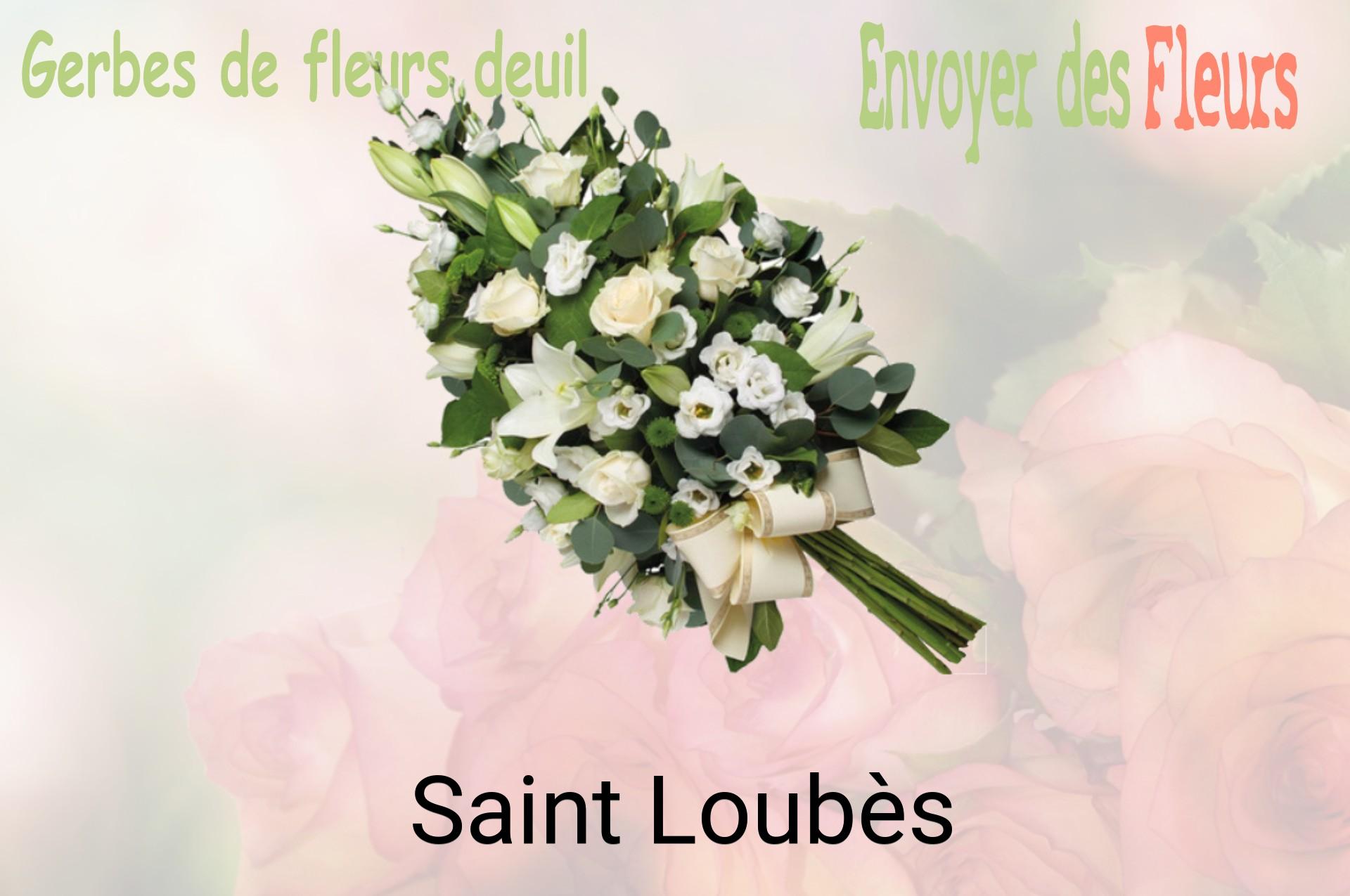 Gerbe de fleurs de deuil livrée à Saint-Loubès